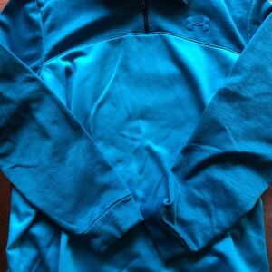 Under armour Men's Blue Quarter-Zip Pullover Sweater